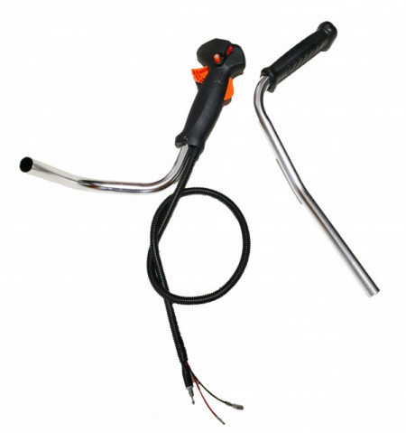 Throttle set for brush cutter with long handle (left-right)