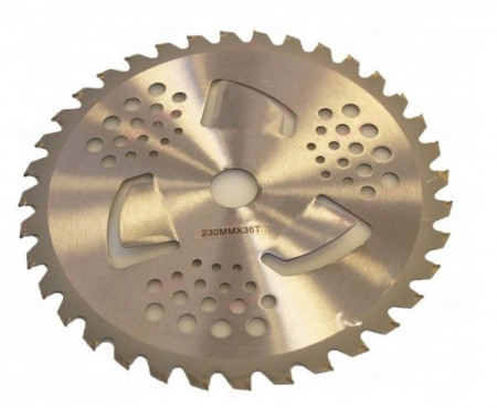 Циркулярен диск за моторни тримери/косачки 230x 40T x 25.4mm (с перки)