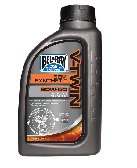 Bel-Ray V-TWIN Semi Synthetic 20W-50 1L (4 ütemű motorokhoz)