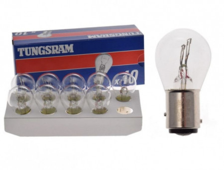 Confezione da 10 pezzi lampadine 12V 21/5W BAY15D Tungsram