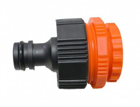 Connector between garden hose and tap (with 3 adapters)