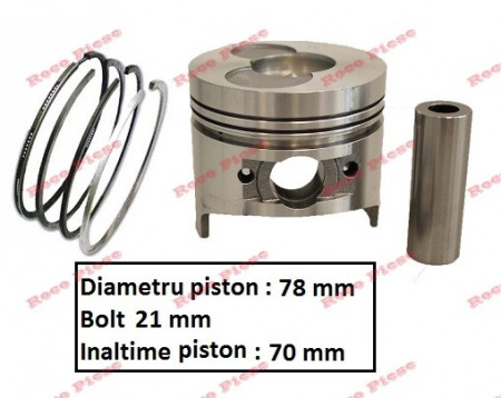 Dízelgenerátor dugattyú Ø 78 mm (7 LE)