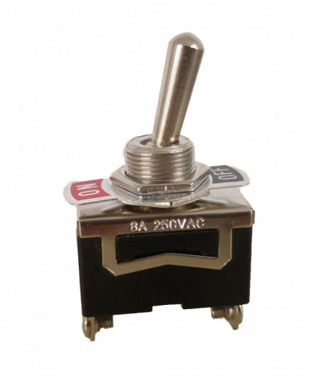 Interruttore semplice 6A /250V (2 ciabatte)