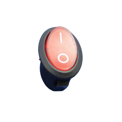 Interruttore semplice 6A 250V (ovale)