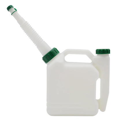 Műanyag kanna olaj és benzin keveréséhez (1 literes tölcsérrel)