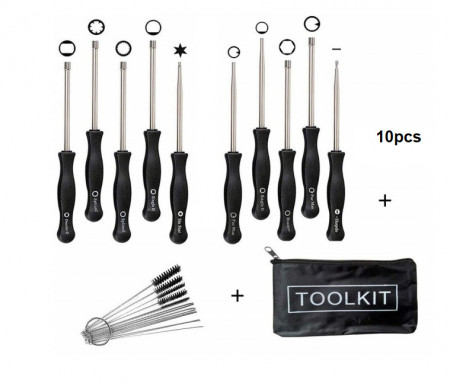 Set of 11 screwdrivers to adjust the carburetor