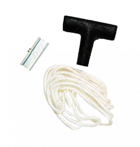 Universal starter handle with thread