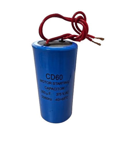 Кондензатор (пусков) за електрически двигател (CD60 200uF 375V)