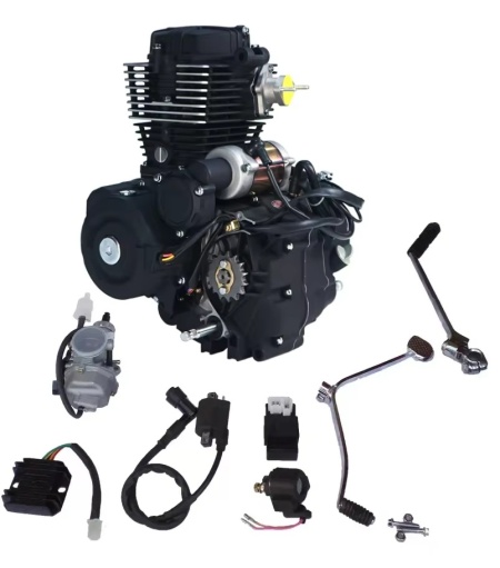 Пълен комплект двигател CG150cc (скоростна кутия 5+0)