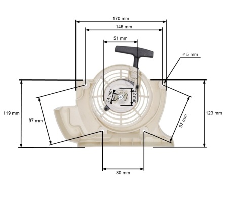 Стартер за моторни коси STIHL FS400 FS450 FS480