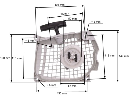 Avviamento compatibile per motosega Stihl MS 261