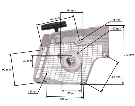 Chainsaw starter for Stihl MS 270, MS 280, 027, 028 (quaI. 2)