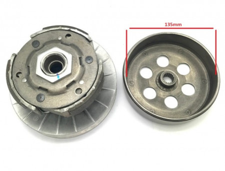 Komplett tengelykapcsoló Yamaha Majesty / Linhai 250-300cc (135mm belső átmérő)