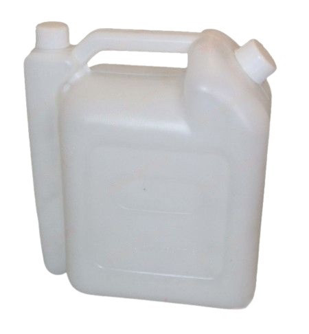 Műanyag kanna olaj és benzin keverékéhez (4 l)
