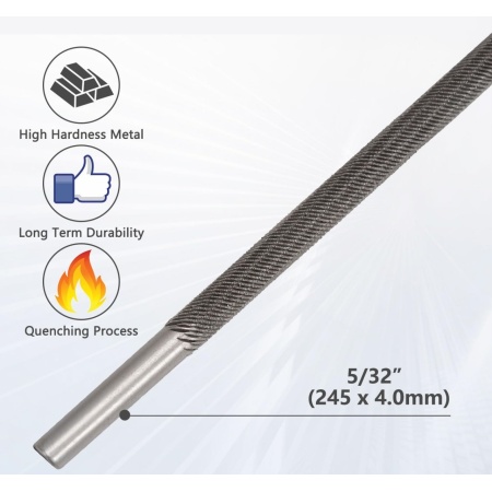 Pilový pilník na řetěz motorové pily 4 mm (vyrobeno v Indii)