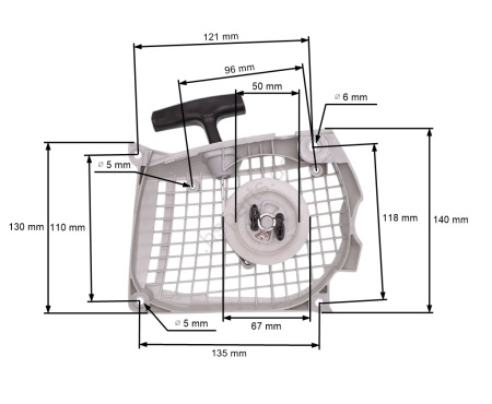 Starter for chainsaw Stihl MS 291