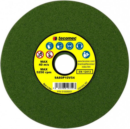 Tarcza ścierna do piły łańcuchowej 145 x 3,2 x 22,2 mm Tecomec (zielona)