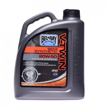 Ulei Bel-Ray V-TWIN Semi Synthetic 20W-50 4L(pentru motoare 4T)