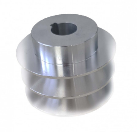 Διπλή τροχαλία (άξονας 20mm, διάμετρος 80mm) για ιμάντα 17mm