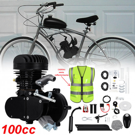 Комплект за велосипед с двигател 100cc 2T (черен)