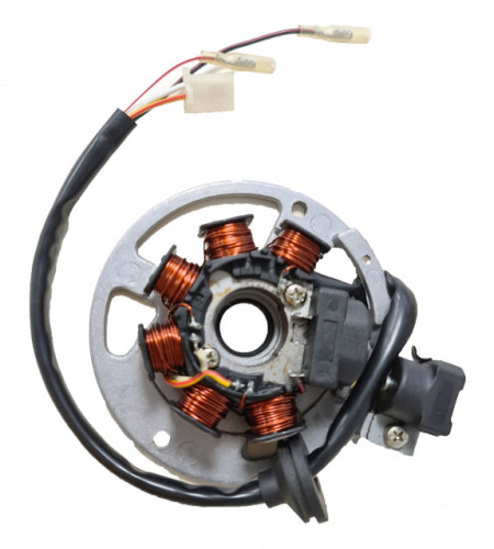 Плочка с бобини за магнет за скутери 2Т Yamaha 50-80cc (кабела)