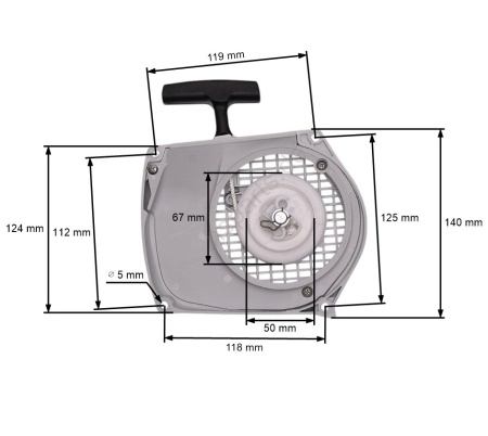 Стартер за моторен трион Stihl 028 028AV 028 Super 028 WB