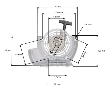 Стартер за моторни коси STIHL FS120, FS200, FS250, FS300, FS350, FR350, BT120C, BT121