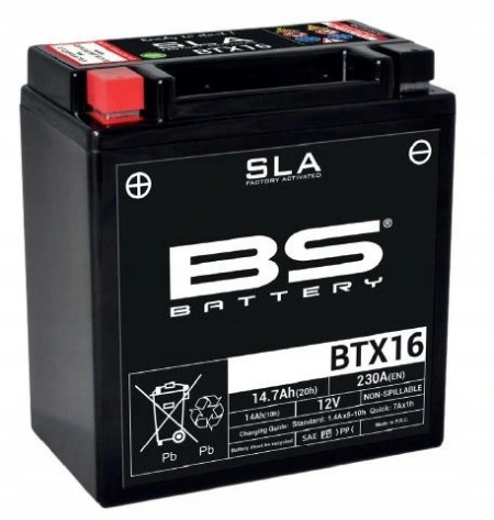 Baterie 14ah 12v BS-Battery (AGM Gel) borna + pe stanga