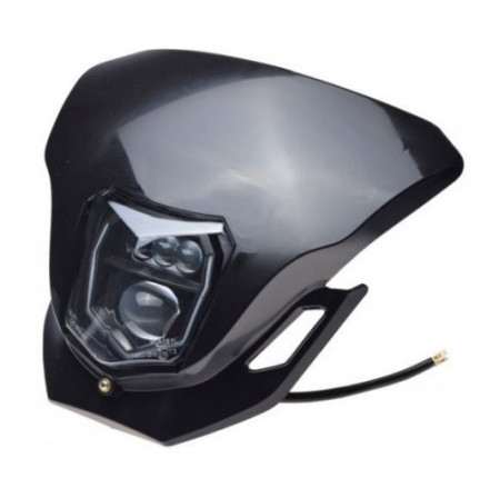 Carenatura per faro a LED E24, Enduro (nero)