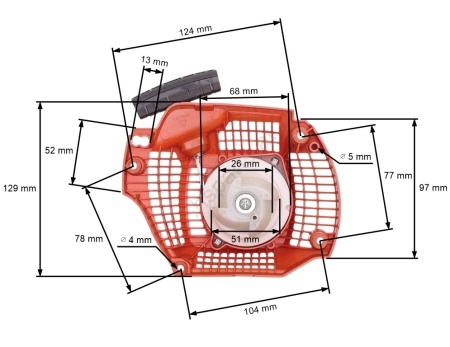 Demaror drujba Husqvarna 135, 140, 435, 440