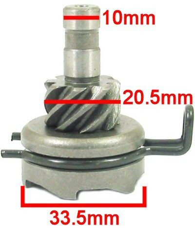 Kick start празен вал за скутер 4T 50-80cc 8 зъба