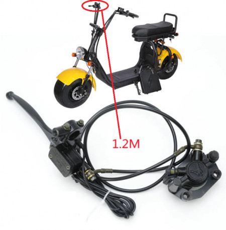Kit freno idraulico scooter elettrico City Coco (destro - anteriore - 120cm)