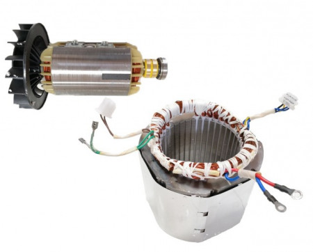 Stator a rotor generátoru 5-6 KW (Gx 390, 188 ) Měď (jednofázový)
