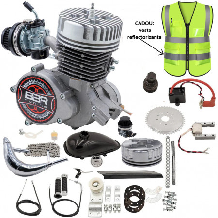 Комплект двигател за велосипед 80 cc 2T TUNING (СИВ)