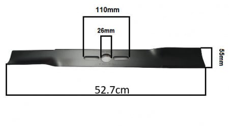 Универсален нож за тревна косачка 52.7cm (+шайби)