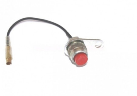 Brush cutter start button with (auto-return)