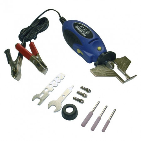Device for chainsaw chain sharpener (12 V power supply)