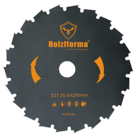 Disco para desbrozadora Holzfforma (22T x 22,4 mm x 200 mm)