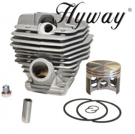 Kit de cilindro para motosierra compatible con Stihl MS 660, 064, 066, 54 mm, Hyway (pistón recubierto de teflón)