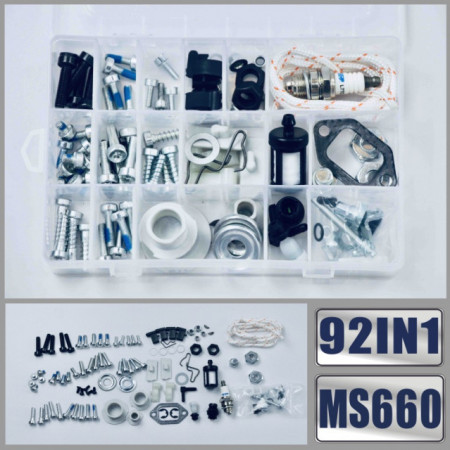 Комплект 92 бр. болтове и гайки с аксесоари за моторен трион Stihl Ms 440, 660