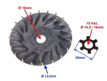 Ролка вариатор за скутер Yamaha (111mm)