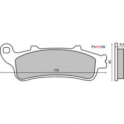 Μπροστινά τακάκια φρένων Honda Pantheon 125cc RMS scooter