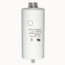 Кондензатор (пусков) за електрически двигател CD60 (450V 350uf) с пинове