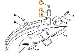 Cutitas + suport carcasa protectie motocoasa Stihl (4119 710 6000)