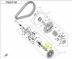 Rulment frana motor ATV Cf Moto 500 (0GR0-051300)