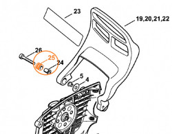 Bucsa maner frana drujba Stihl MS341, MS362, MS440, MS380