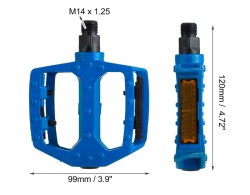 Pedale bicicleta aluminiu (albastre)