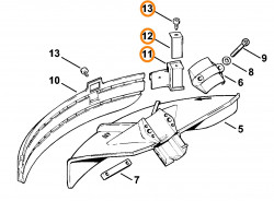 Cutitas + suport carcasa protectie motocoasa Stihl (4119 710 6000)