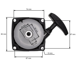 Demaror motocoasa chinezeasca (nr. 1) 67mm intre prinderi-4