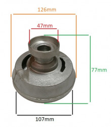 Frizione conica superiore con ghiera per motosega / fresa Marche - Img 2